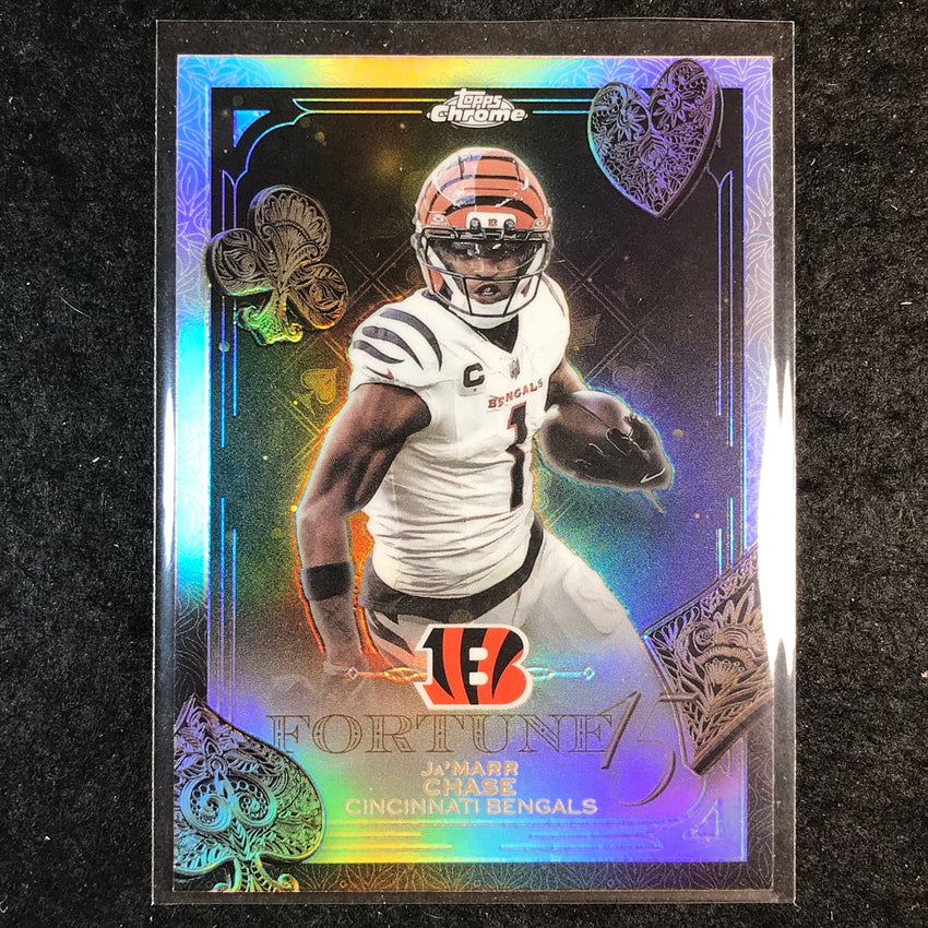 2025 Topps Chrome Football JA'MARR CHASE Fortune 15 Refractor #2