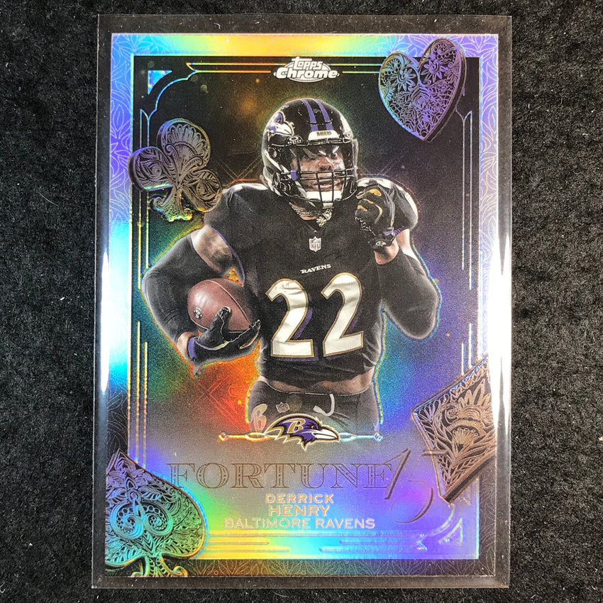 2025 Topps Chrome Football DERRICK HENRY Fortune 15 Refractor #10