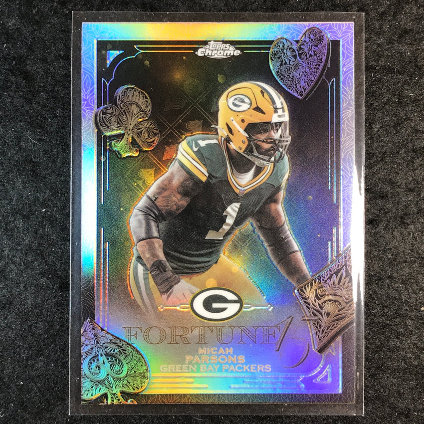 2025 Topps Chrome Football MICAH PARSONS Fortune 15 Refractor #11