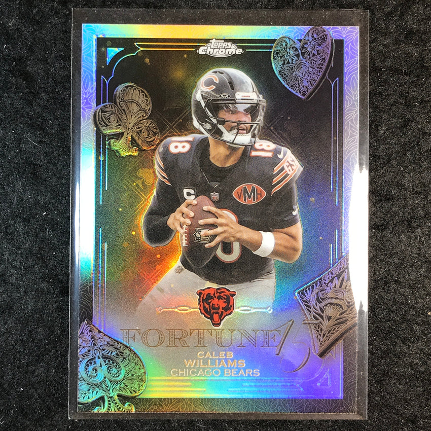 2025 Topps Chrome Football CALEB WILLIAMS Fortune 15 Refractor #16