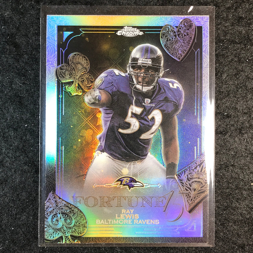 2025 Topps Chrome Football RAY LEWIS Fortune 15 Refractor #31