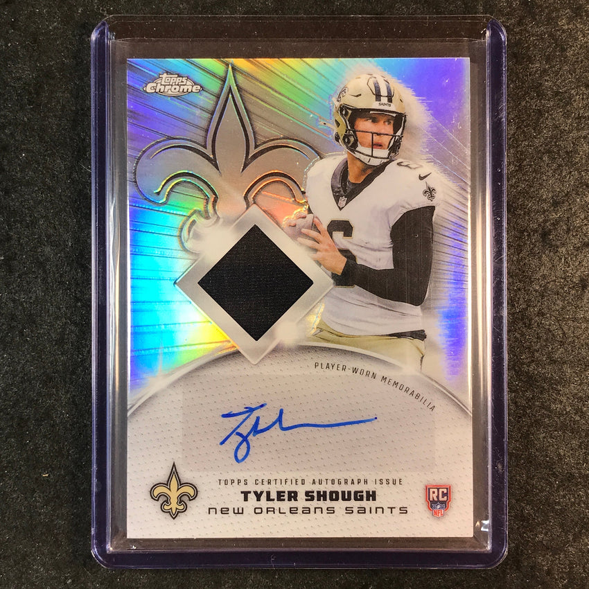 2025 Topps Chrome Football TYLER SHOUGH Rookie Patch Auto Refractor #RPA-TS