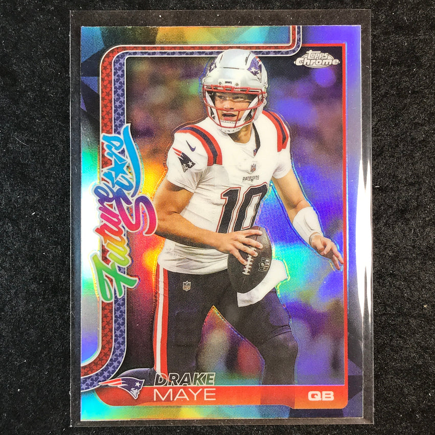 2025 Topps Chrome Football DRAKE MAYE Future Stars Refractor #7