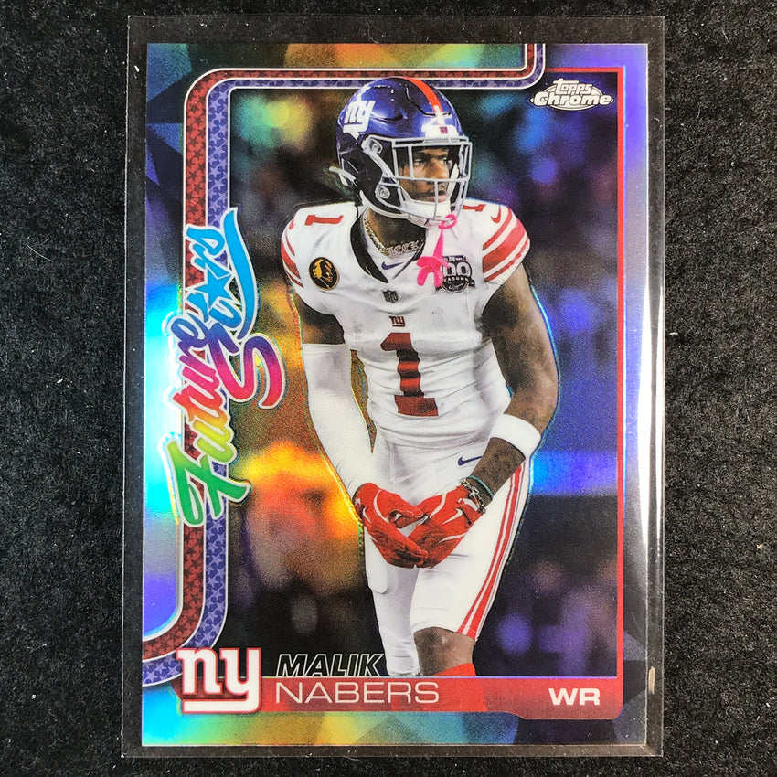 2025 Topps Chrome Football MALIK NABERS Future Stars Refractor #8