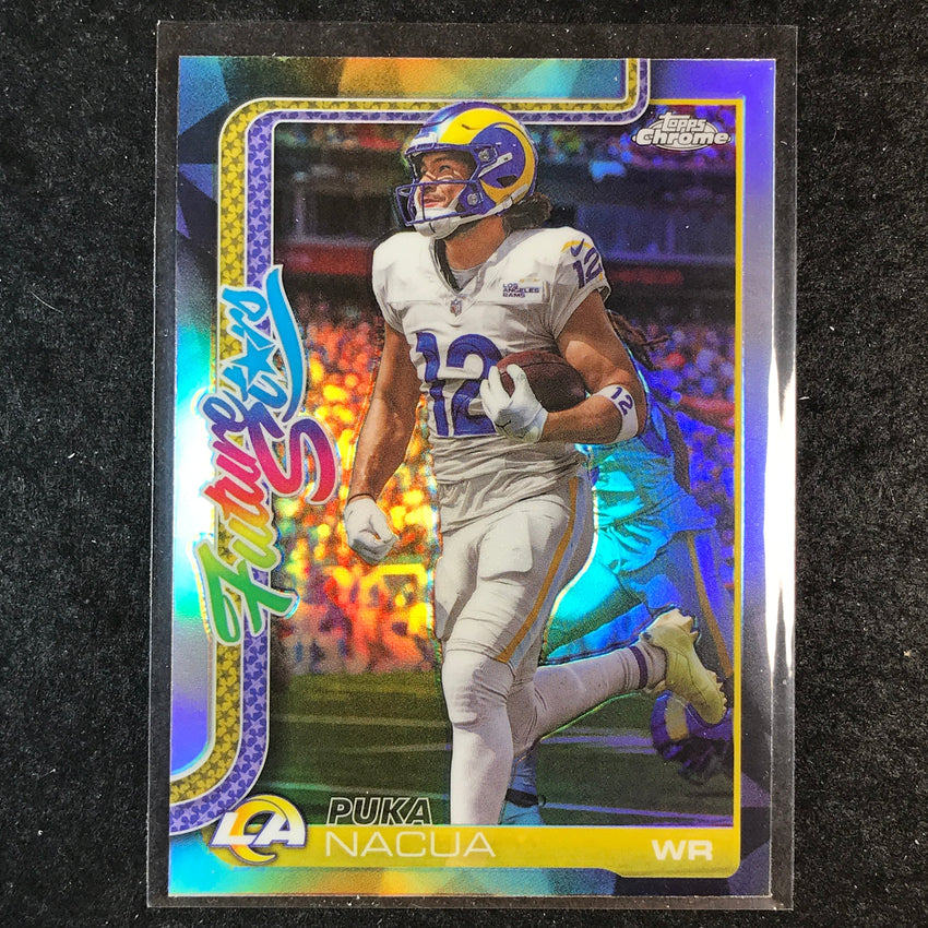 2025 Topps Chrome Football PUKA NACUA Future Stars Refractor #23