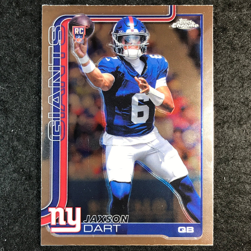 2025 Topps Chrome Football JAXSON DART Rookie Base #306