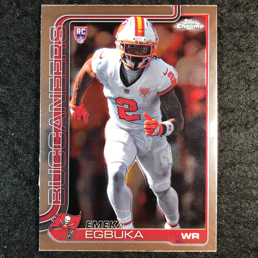 2025 Topps Chrome Football EMEKA EGBUKA Rookie Base #312