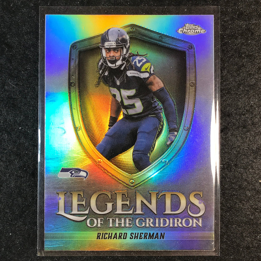 2025 Topps Chrome Football RICHARD SHERMAN Legends of the Gridiron Refractor #36