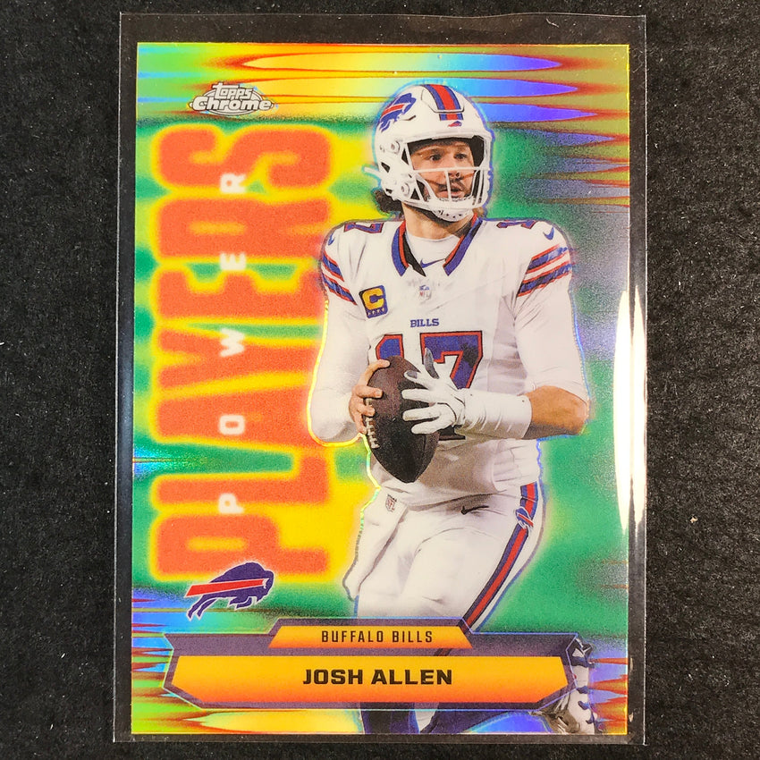 2025 Topps Chrome Football JOSH ALLEN Power Players Refractor #2