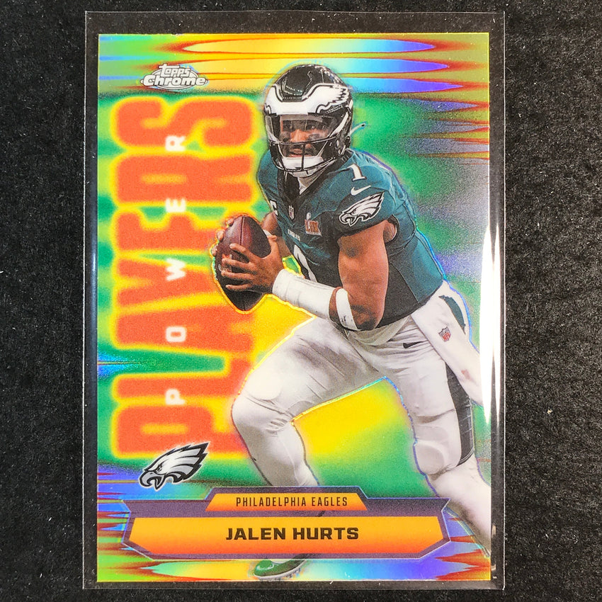 2025 Topps Chrome Football JALEN HURTS Power Players Refractor #4