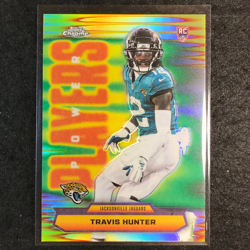 2025 Topps Chrome Football TRAVIS HUNTER Power Players Rookie Refractor #29