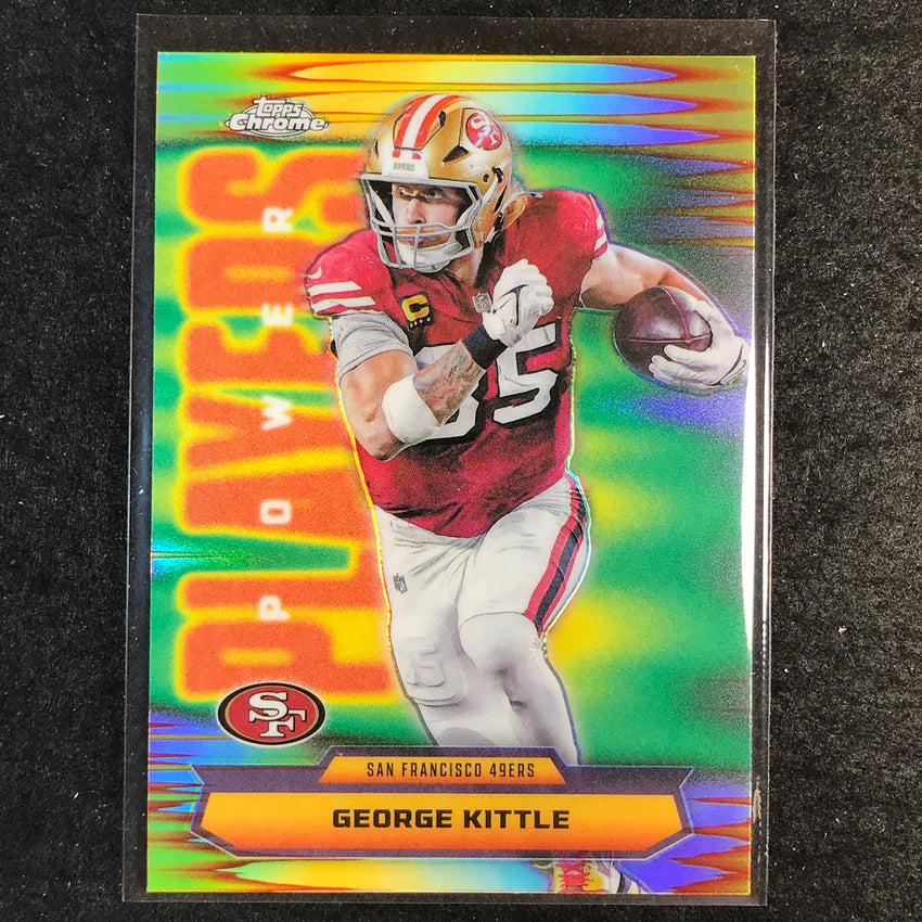 2025 Topps Chrome Football GEORGE KITTLE Power Players Refractor #33
