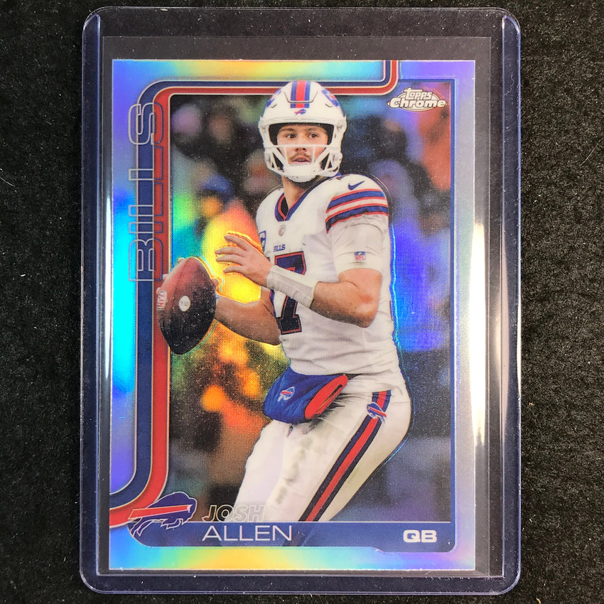 2025 Topps Chrome Football JOSH ALLEN Base Refractor #34