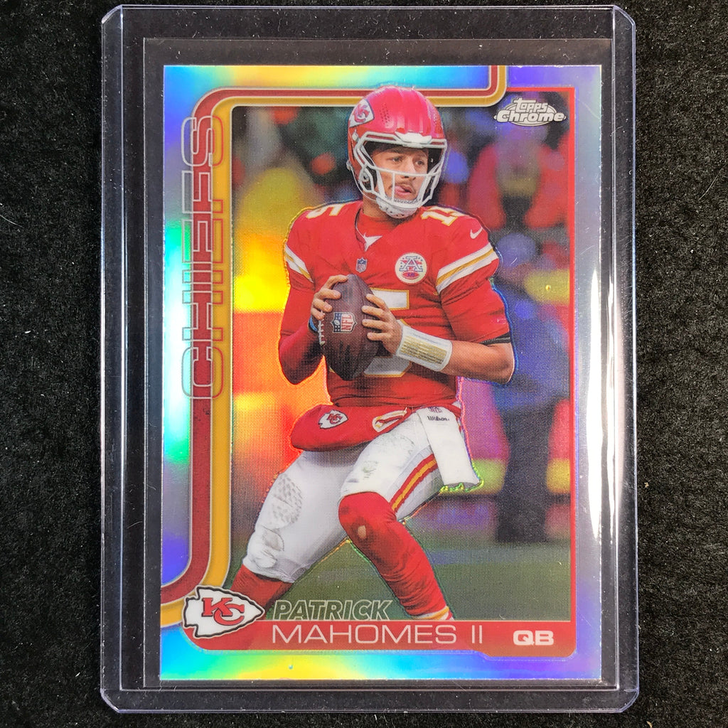 2025 Topps Chrome Football PATRICK MAHOMES II Base Refractor #148 ...