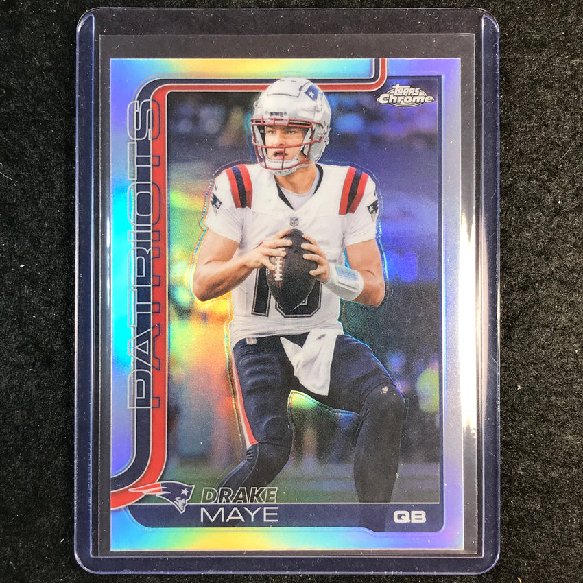 2025 Topps Chrome Football DRAKE MAYE Base Refractor #207