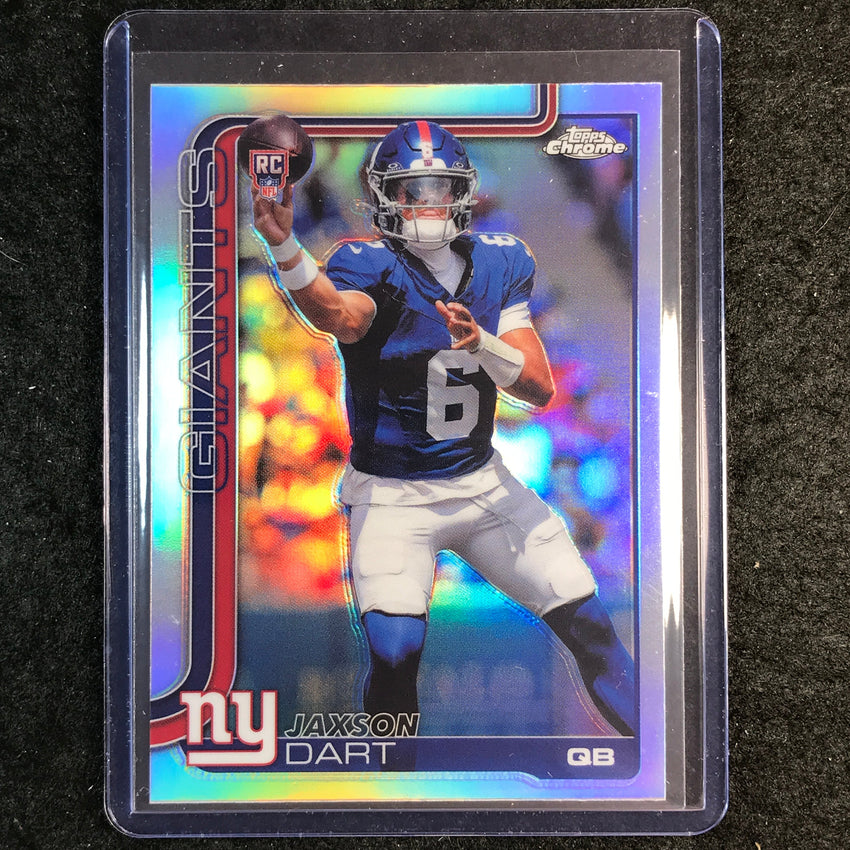 2025 Topps Chrome Football JAXSON DART Rookie Base Refractor #306
