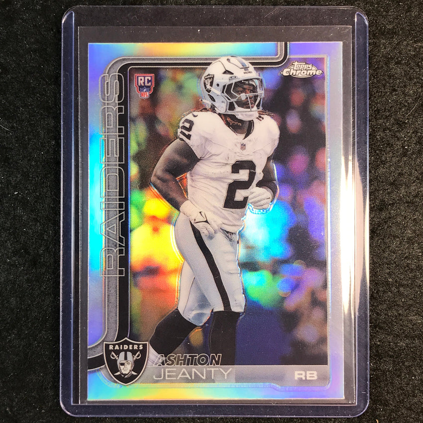 2025 Topps Chrome Football ASHTON JEANTY Rookie Base Refractor #322
