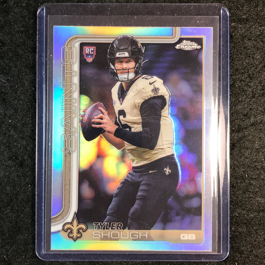 2025 Topps Chrome Football TYLER SHOUGH Rookie Base Refractor #398