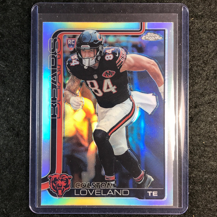 2025 Topps Chrome Football COLSTON LOVELAND Rookie Base Refractor #345