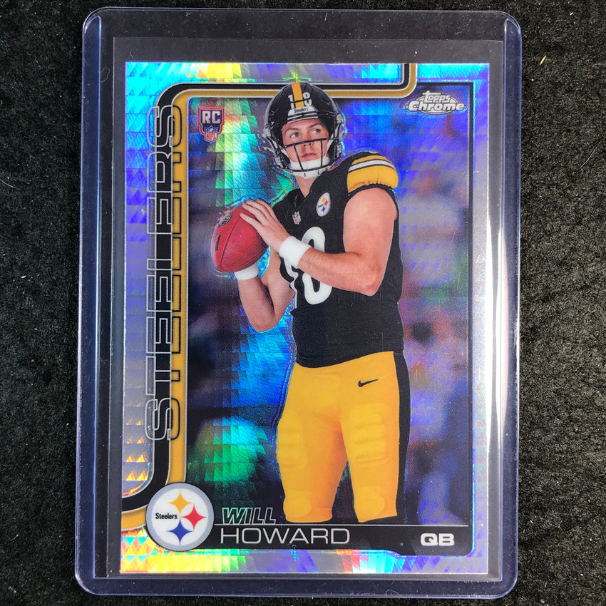 2025 Topps Chrome Football WILL HOWARD Rookie Base Prism #321