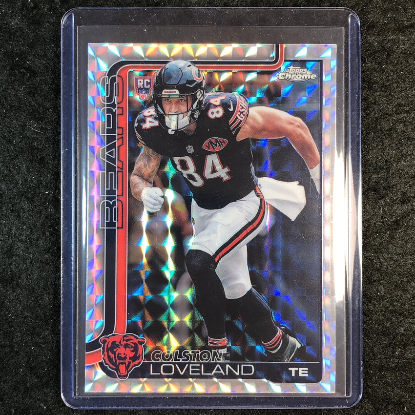2025 Topps Chrome Football COLSTON LOVELAND Rookie Base Geometric #345