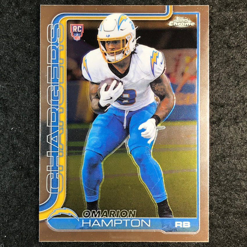 2025 Topps Chrome Football OMARION HAMPTON Rookie Base #324