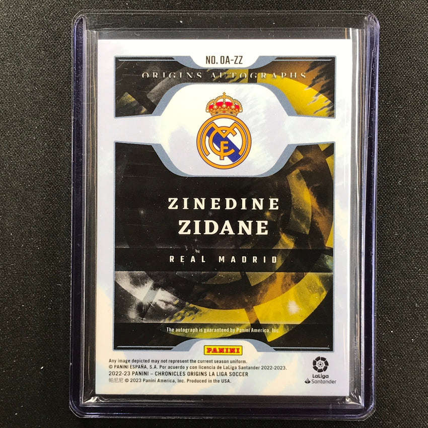 2022-23 Chronicles La Liga Zinedine Zidane Origins Auto Bronze 28/34