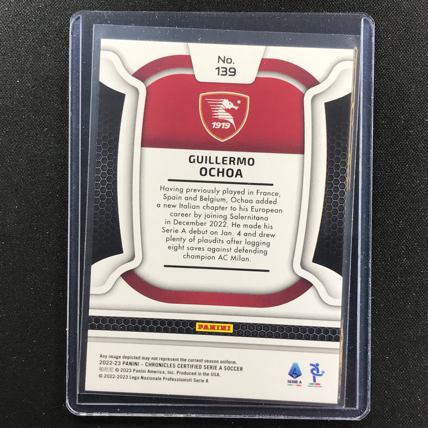 2022-23 Chronicles Serie A Guillermo Ochoa Certified Platinum 1/1