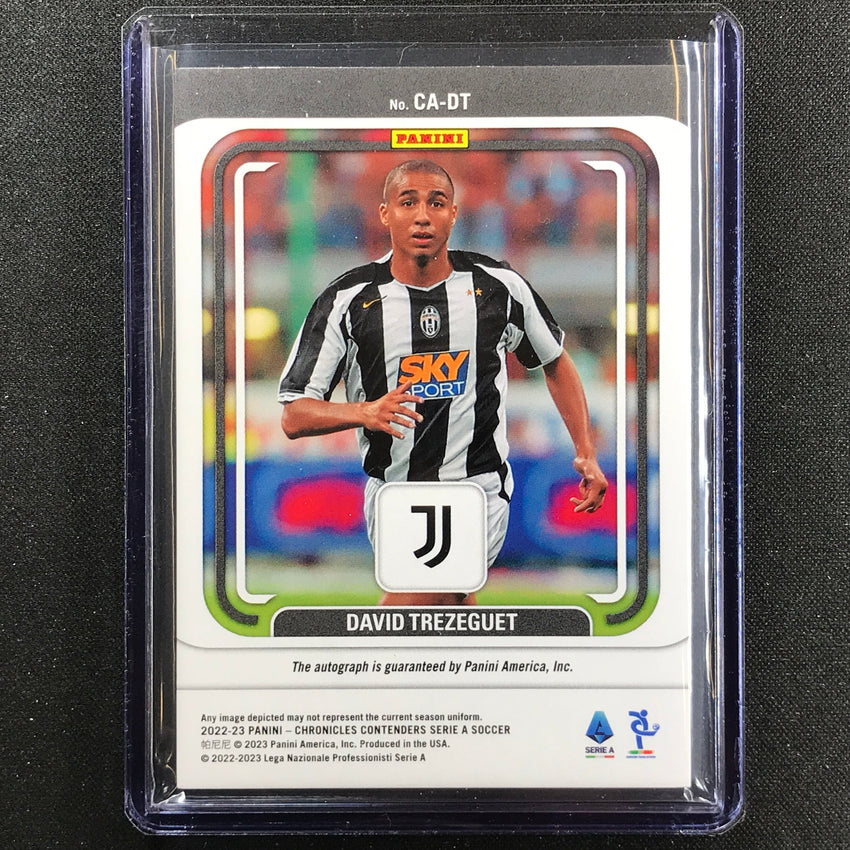 2022-23 Chronicles Serie A David Trezeguet Contenders Auto Gold 7/10