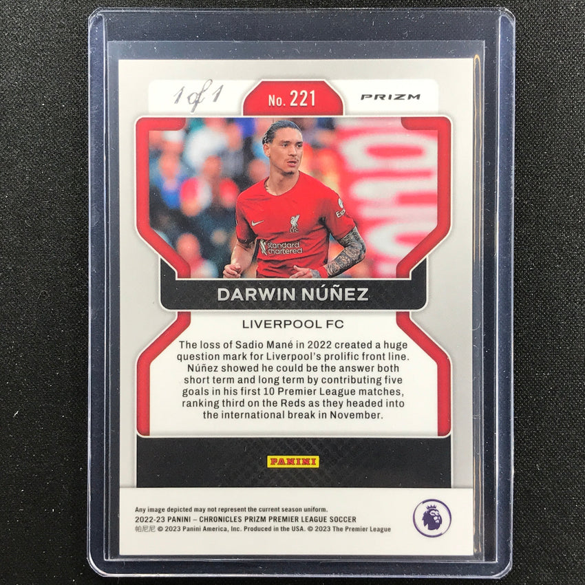 2022-23 Chronicles Epl Darwin Nunez Prizm Black 1/1