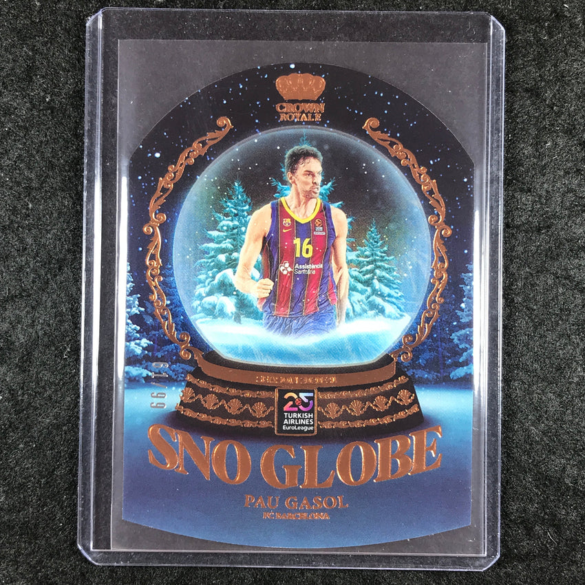 2024-25 Crown Royale EuroLeague PAU GASOL Sno Globe Bronze 61/99 #23