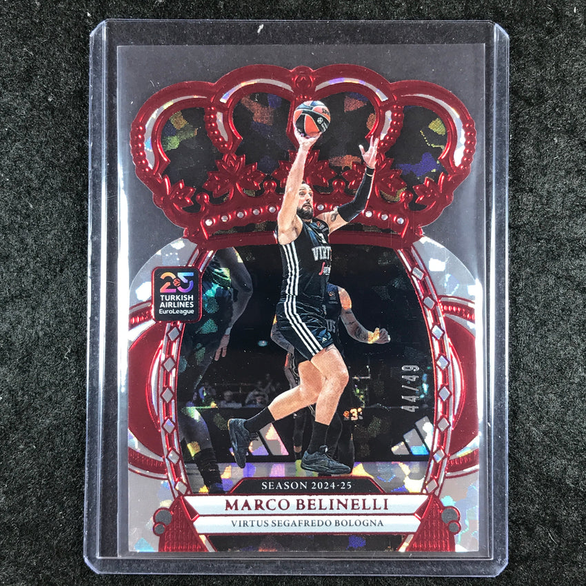 2024-25 Crown Royale EuroLeague MARCO BELINELLI Base Crystal Red 44/49 #100