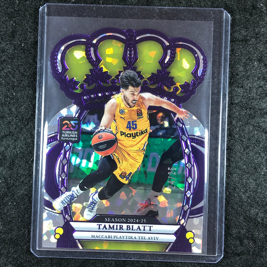 2024-25 Crown Royale EuroLeague TAMIR BLATT Base Crystal Purple 24/25 #84