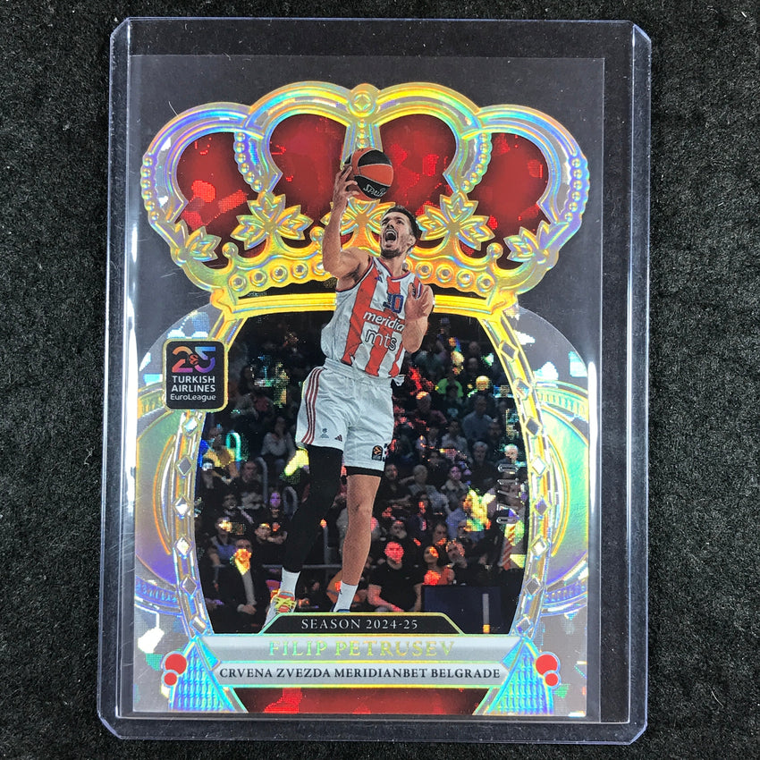 2024-25 Crown Royale EuroLeague FILIP PETRUSEV Base Crystal Gold 7/10 #11