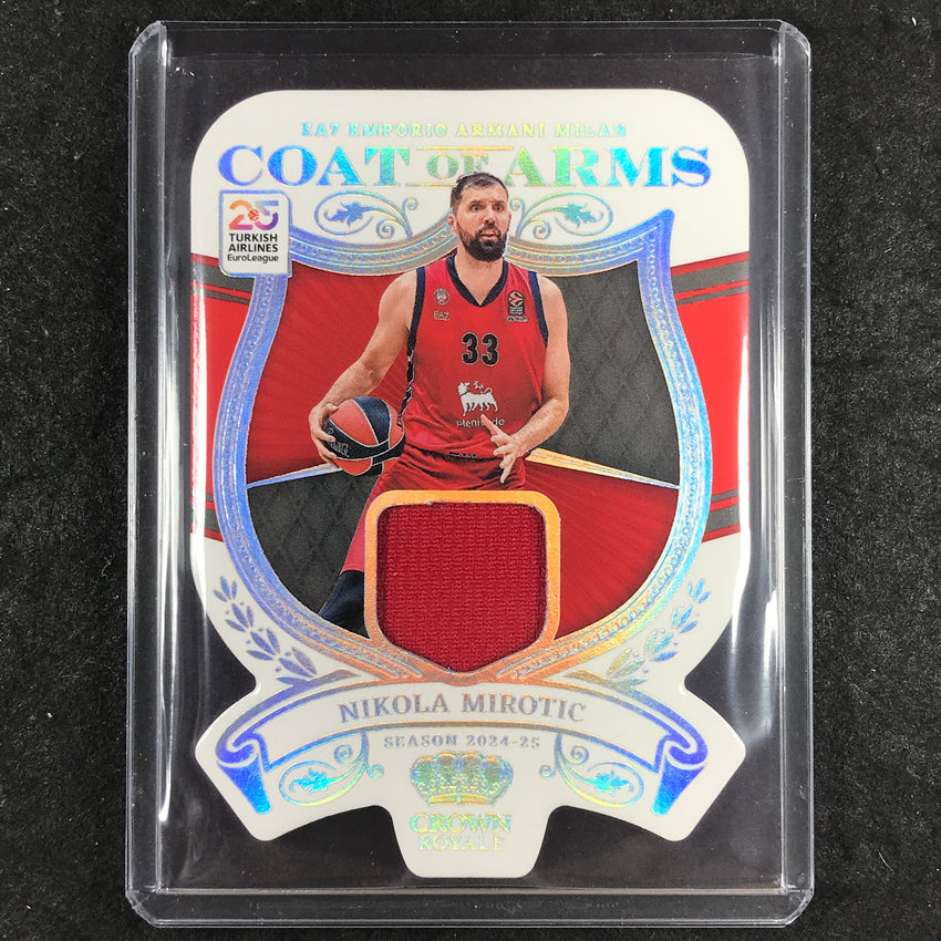 2024-25 Crown Royale EuroLeague NIKOLA MIROTIC Coat of Arms Jersey Relic #MIR
