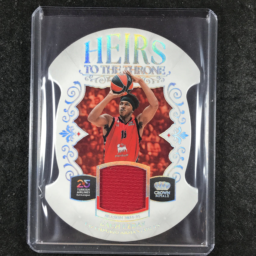 2024-25 Crown Royale EuroLeague ZACH LEDAY Heirs to the Throne Jersey Relic #ZCH