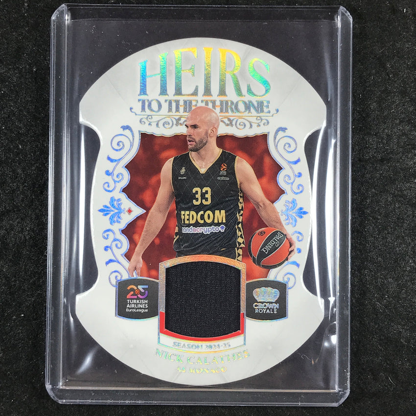 2024-25 Crown Royale EuroLeague NICK CALATHES Heirs to the Throne Jersey #CAL