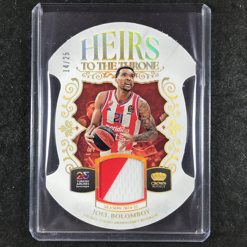 2024-25 Crown Royale EuroLeague JOEL BOLOMBOY Heirs to the Throne Patch 14/25