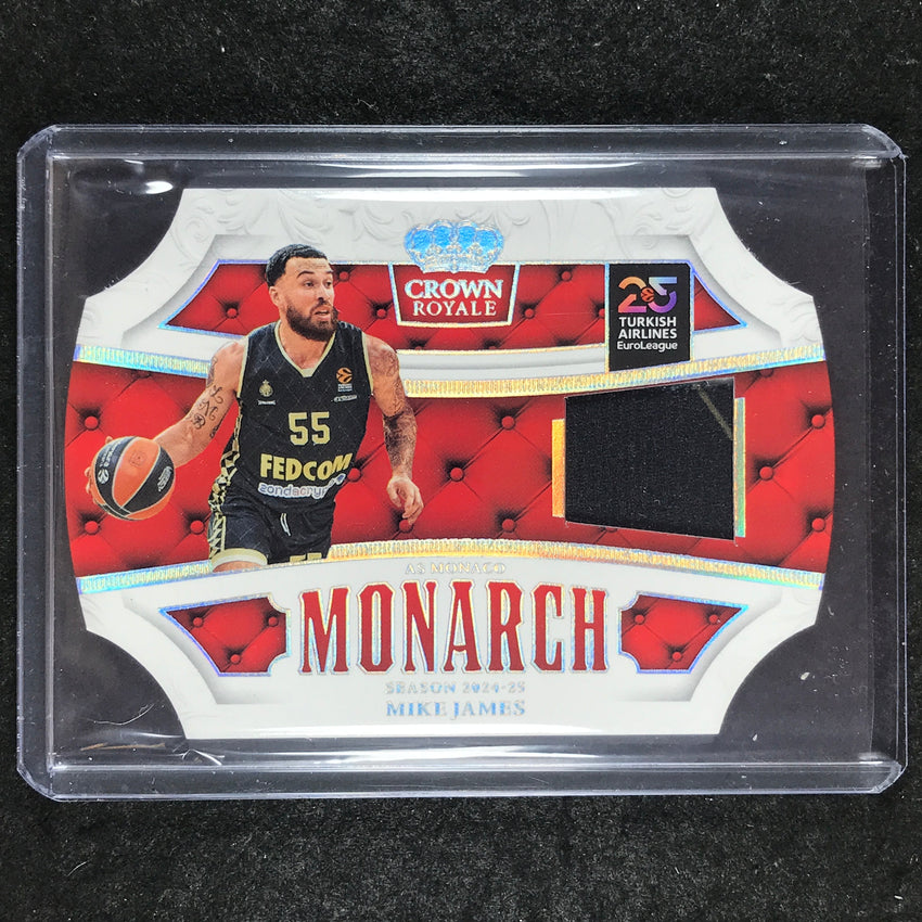 2024-25 Crown Royale EuroLeague MIKE JAMES Monarch Jersey Relic #MIK