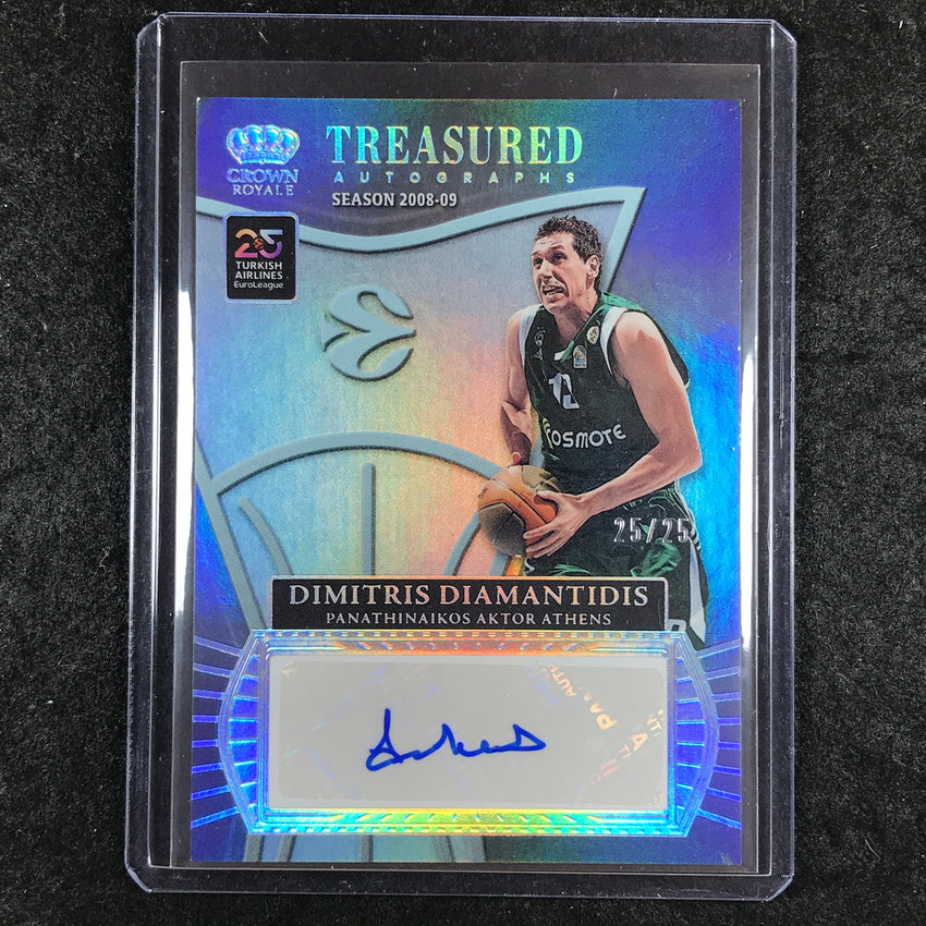 2024-25 Crown Royale EuroLeague DIMITRIS DIAMANTIDIS Treasured Autographs 25/25