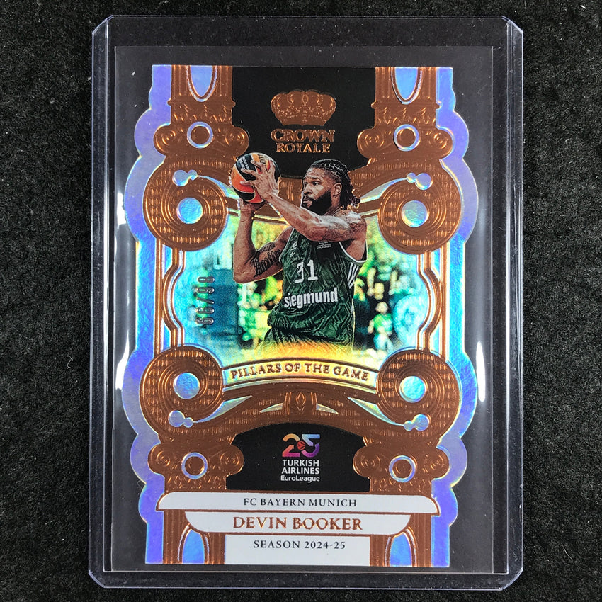 2024-25 Crown Royale EuroLeague DEVIN BOOKER Pillars of the Game Bronze 86/99