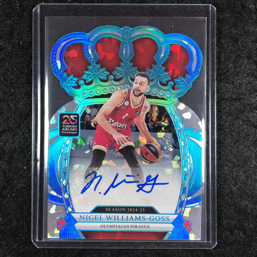 2024-25 Crown Royale EuroLeague NIGEL WILLIAMS-GOSS Crown Autograph Platinum 1/1