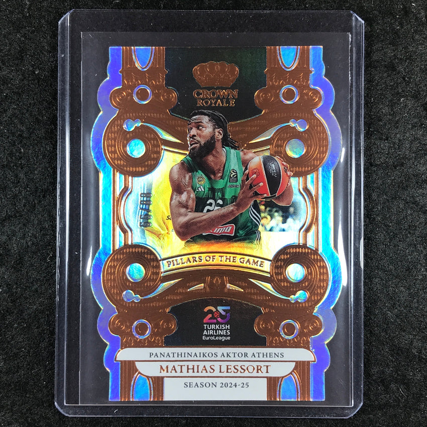 2024-25 Crown Royale EuroLeague MATHIAS LESSORT Pillars of the Game Bronze 88/99