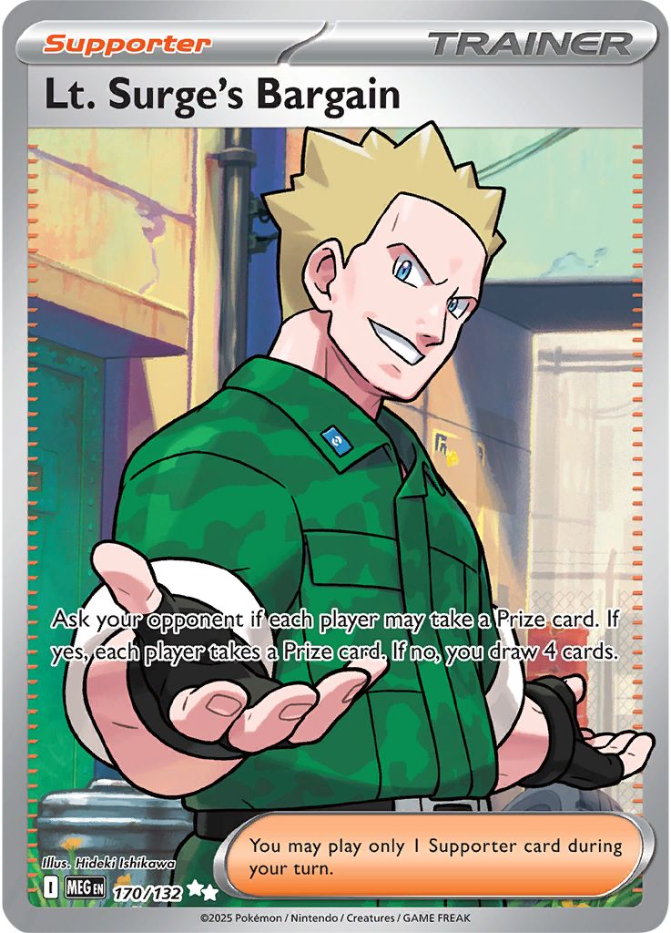 Lt. Surge's Bargain - [  170/132 ] - Ultra Rare - Pokemon ME01 Mega Evolution