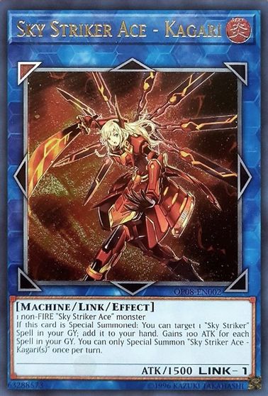 US PRINT Sky Striker Ace - Kagari - OP08-EN002 - Ultimate Rare