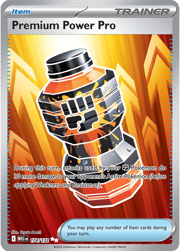 Premium Power Pro - [  174/132 ] - Ultra Rare - Pokemon ME01 Mega Evolution