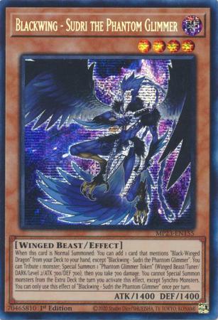Blackwing - Sudri The Phantom Glimmer - Mp23-en155 - Secret Rare 1st Edition