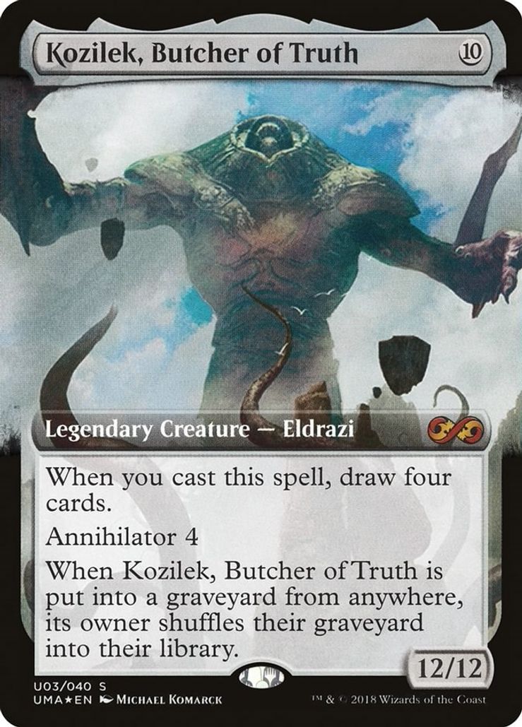Foil Extended Kozilek Butcher Of Truth U03/040 - Mythic Ultimate Masters Box Topper