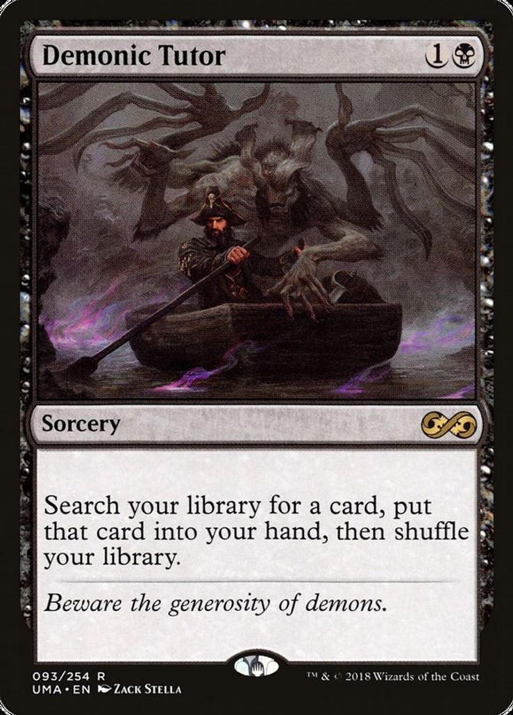 Foil Demonic Tutor 093/254 - Rare Ultimate Masters