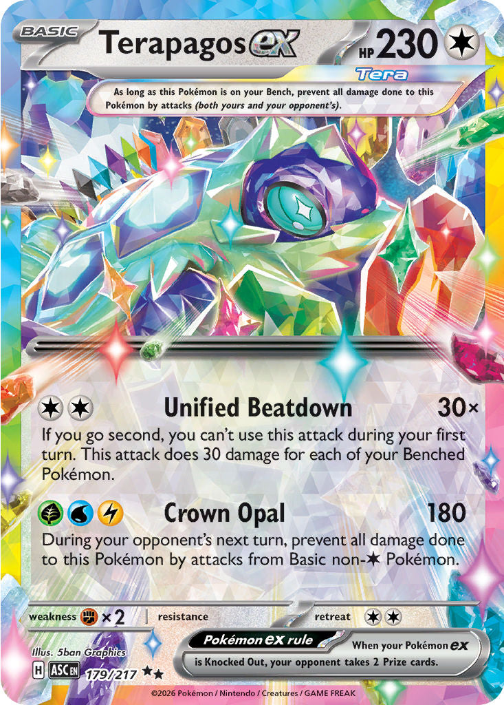 Terapagos ex - ( 179 ) - Double Rare - Pokemon ME Ascended Heroes